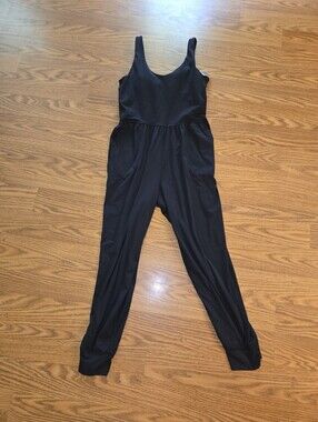 NWT Aerie Black Sleeveless Scoop-Neck Jumpsuit